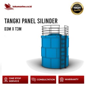 TANGKI PANEL FIBERGLASS 21 METER KUBIK - SIZE D3m x T3m