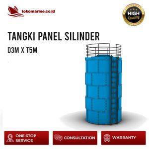 TANGKI PANEL FIBERGLASS 35 METER KUBIK - SIZE D3m x T5m
