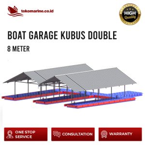 GARASI BOAT APUNG KUBUS APUNG - DOUBLE BOAT 8 METER