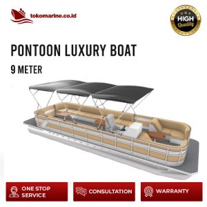 PONTOON LUXURY BOAT - PANJANG 9 METER