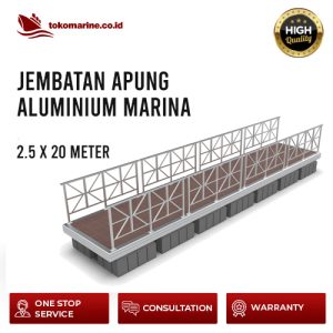 JEMBATAN APUNG ALUMINIUM MARINA 2.5 m x 20 m
