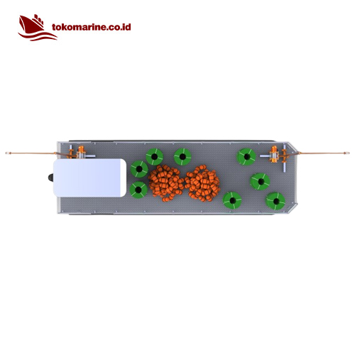 PLATFORM PONTOON BOAT WITH CRANE - PANJANG 8 METER 5 PLATFORM PONTOON BOAT WITH CRANE - PANJANG 8 METER - Image 5