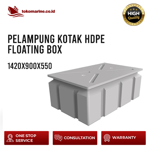PELAMPUNG KOTAK HDPE (FLOATING BOX HDPE) - SIZE 1420 x 900 x 550 (mm) 1 PELAMPUNG KOTAK HDPE (FLOATING BOX HDPE) - SIZE 1420 x 900 x 550 (mm)