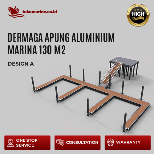 DERMAGA APUNG ALUMINIUM MARINA 130 m2 - Design A 1 DERMAGA APUNG ALUMINIUM MARINA 130 m2 - Design A