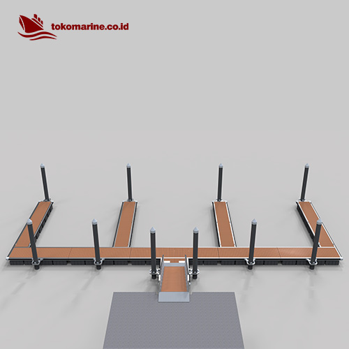 DERMAGA APUNG ALUMINIUM MARINA 130 m2 - Design A 3 DERMAGA APUNG ALUMINIUM MARINA 130 m2 - Design A - Image 3