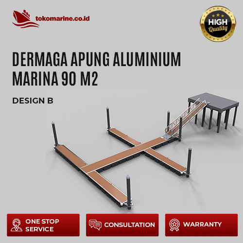 DERMAGA APUNG ALUMINIUM MARINA 90 m2 - Design B 1 DERMAGA APUNG ALUMINIUM MARINA 90 m2 - Design B