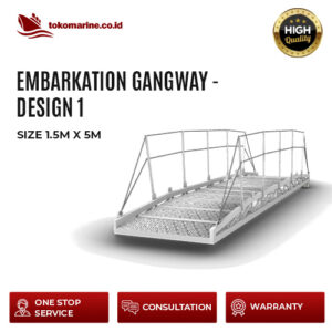 EMBARKATION GANGWAY - DESIGN 1 - SIZE 1.5 m x 5 m