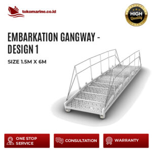 EMBARKATION GANGWAY - DESIGN 1 - SIZE 1.5 m x 6 m