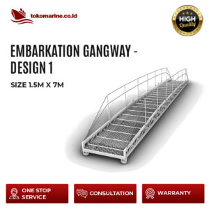 EMBARKATION GANGWAY - DESIGN 1 - SIZE 1.5 m x 7 m