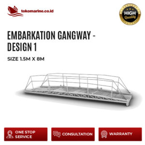 EMBARKATION GANGWAY - DESIGN 1 - SIZE 1.5 m x 8 m