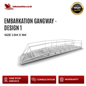 EMBARKATION GANGWAY - DESIGN 1 - SIZE 1.5 m x 9 m