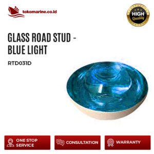 GLASS ROAD STUD - BLUE LIGHT - RTD031D