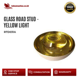 GLASS ROAD STUD - YELLOW LIGHT - RTD031A