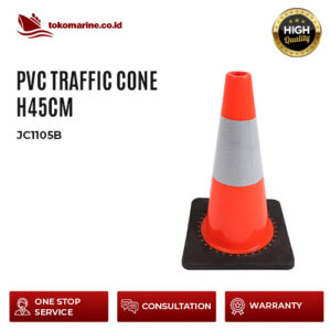 PVC TRAFFIC CONE H45cm - JC1105B