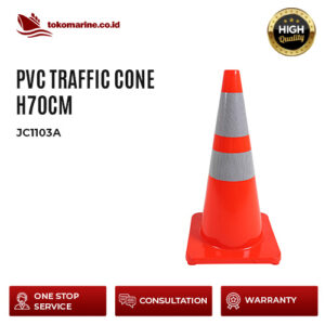 PVC TRAFFIC CONE H70cm - JC1103A