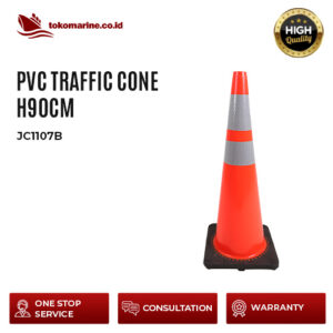PVC TRAFFIC CONE H90cm - JC1107B