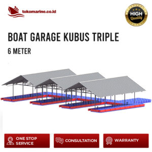 GARASI BOAT APUNG KUBUS APUNG - TRIPLE BOAT 6 METER