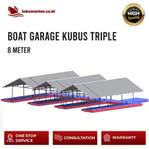 GARASI BOAT APUNG KUBUS APUNG - TRIPLE BOAT 8 METER