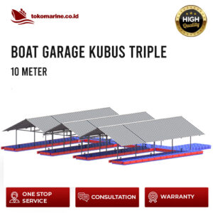 GARASI BOAT APUNG KUBUS APUNG - TRIPLE BOAT 10 METER