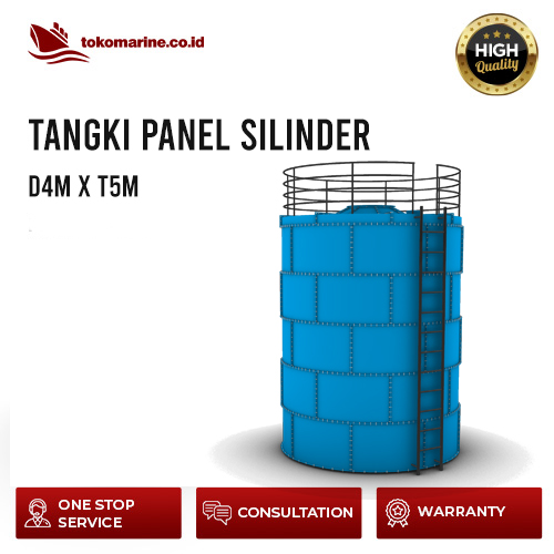 TANGKI PANEL FIBERGLASS 62 METER KUBIK - SIZE D4m x T5m 1 TANGKI PANEL FIBERGLASS 62 METER KUBIK - SIZE D4m x T5m