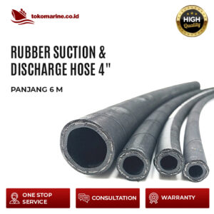 RUBBER SUCTION & DISCHARGE HOSE 4 INCHI - PANJANG 6 M