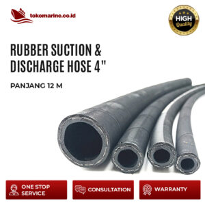 RUBBER SUCTION & DISCHARGE HOSE 4 INCHI - PANJANG 12 M