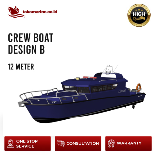CREW BOAT - PANJANG 12 METER - DESIGN B 1 CREW BOAT - PANJANG 12 METER - DESIGN B