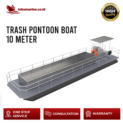 TRASH PONTOON BOAT - PANJANG 10 METER 1 TRASH PONTOON BOAT - PANJANG 10 METER