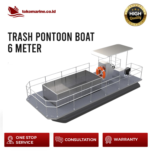 TRASH PONTOON BOAT - PANJANG 6 METER 1 TRASH PONTOON BOAT - PANJANG 6 METER