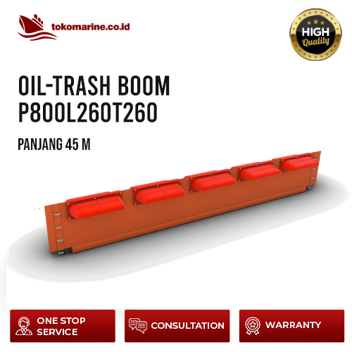 OIL-TRASH BOOM P800L250T260 - PANJANG 45 METER 1 OIL-TRASH BOOM P800L250T260 - PANJANG 45 METER
