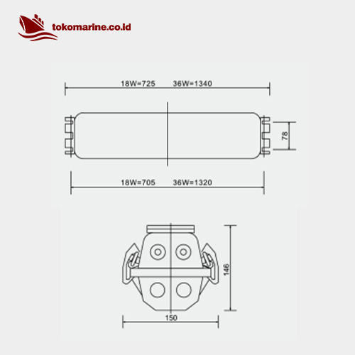 FLUORESCENT PENDANT LIGHT 2 X 40 WATT - ZYC40-2 3 FLUORESCENT PENDANT LIGHT 2 X 40 WATT - ZYC40-2 - Image 3