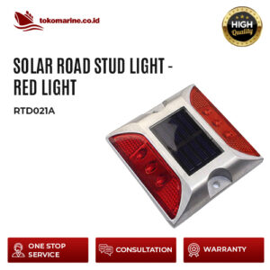SOLAR ROAD STUD LIGHT - RED LIGHT - RTD021A