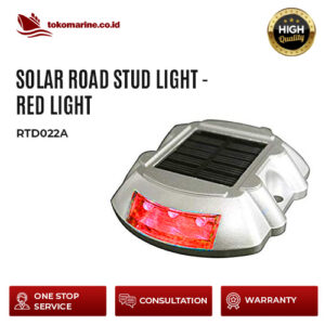 SOLAR ROAD STUD LIGHT - RED LIGHT - RTD022A