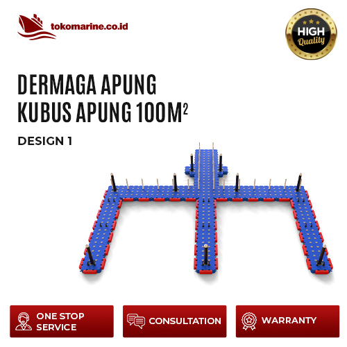 DERMAGA APUNG KUBUS APUNG 100 m2 - Design A 1 DERMAGA APUNG KUBUS APUNG 100 m2 - Design A
