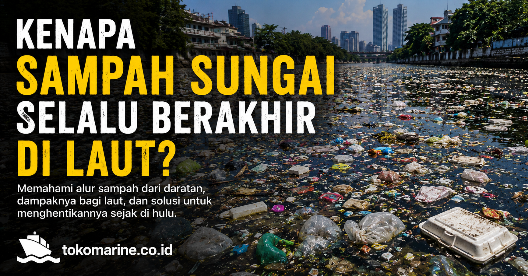 Sungai tercemar, pesan kesadaran lingkungan